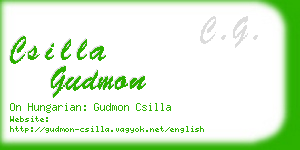 csilla gudmon business card